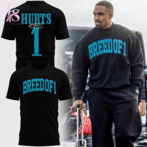 The BREED OF 1 Jalen Hurts Philadelphia Eagles Sweatshirt 3 keeps your look clean and comfortable.