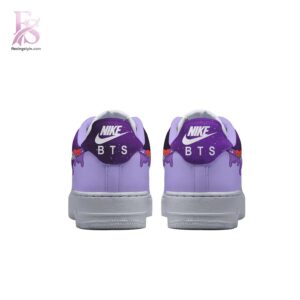 The BTS Plush Dolls We Are Back Air Force Shoes shown with a modern and casual look.