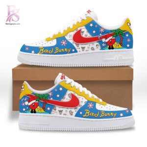 Bad Bunny Christmas Air Force Shoes modern fashion apparel with clean design and premium fabric