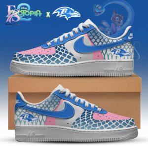 Clean, modern, and ready to use - the Baltimore Ravens Zootopia Nike Air Force.