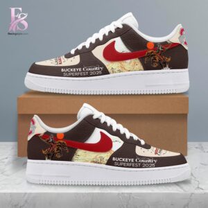 The Buckeye Country Superfest 2025 Air Force Shoes 3 combines ease, comfort, and a timeless everyday style.