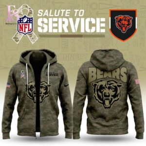Chicago Bears Salute To Service Hoodie modern fashion apparel with clean design and premium fabric