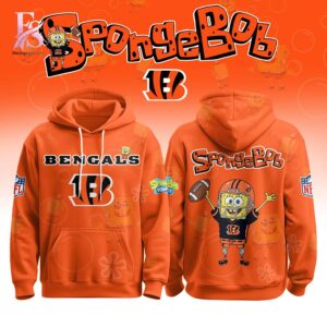 Cincinnati Bengals SpongeBob Hoodie modern fashion outfit in casual streetwear style