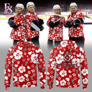 Visual preview of Cincinnati Cyclones 2026 Hawaiian Hoodie 1 suitable for online shopping.