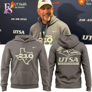 The Coach Jeff Traylor UTSA Roadrunners football 210 Hoodie 1 is made to feel good and look good.