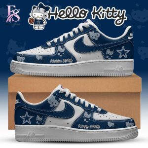 The Dallas Cowboys Hello Kitty Air Force Shoes 1 combines ease, comfort, and a timeless everyday style.