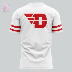 The Dayton Flyers Basketball Classic T Shirt 3 combines ease, comfort, and a timeless everyday style.