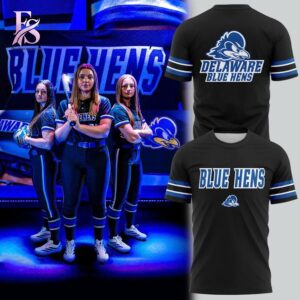 The Delaware Fightin Blue Hens Stealth Black Uniform Hoodie 4 combines ease, comfort, and a timeless everyday style.