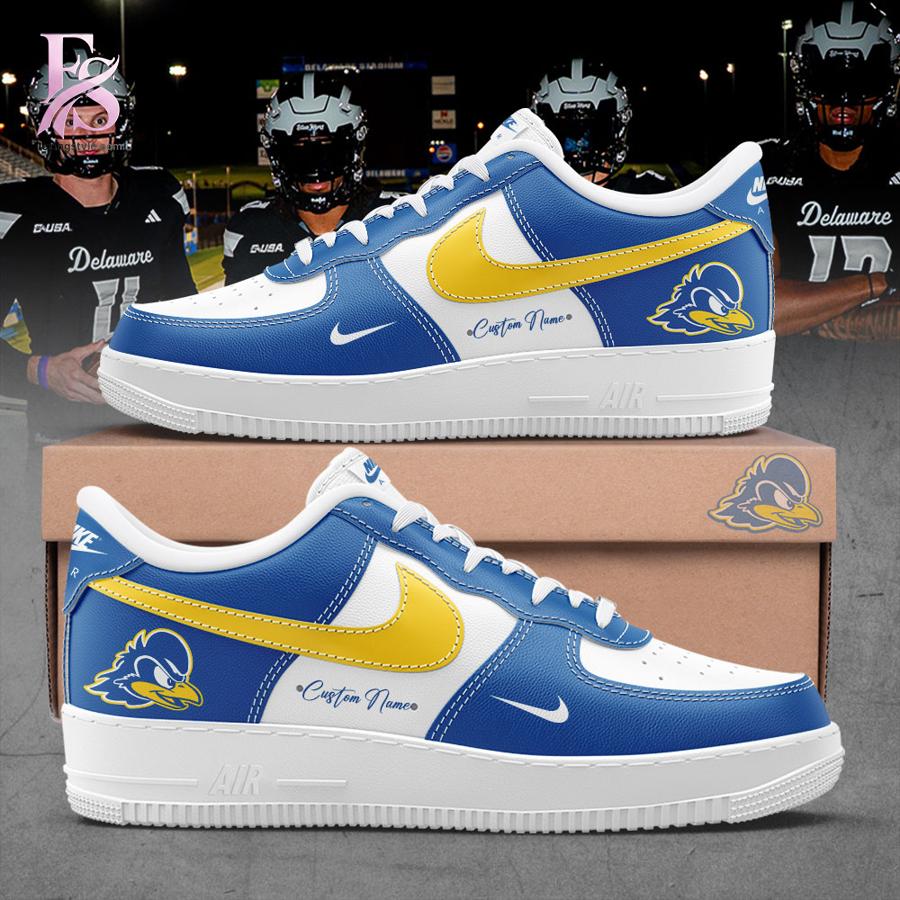 A simple choice for everyday fashion: Delaware Football Nike Air Force Shoes 1.
