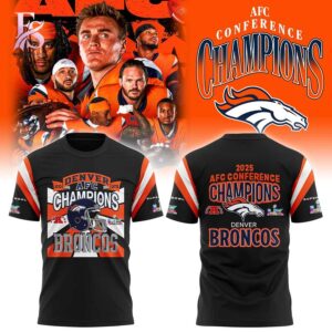A simple choice for everyday fashion: Denver Broncos 2025 AFC Conference Champions Hoodie 3.
