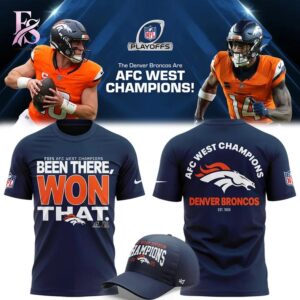 Denver Broncos AFC West Champions Shirt modern fashion outfit in casual streetwear style
