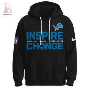 Clean, modern, and ready to use - the Detroit Lions NFL Inspire Change Hoodie.