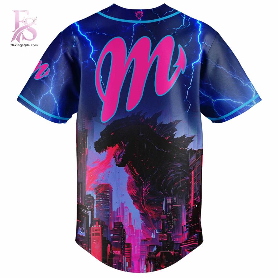 The Diablos Rojos del M xico Godzilla Baseball Jersey is easy to match and easy to enjoy.