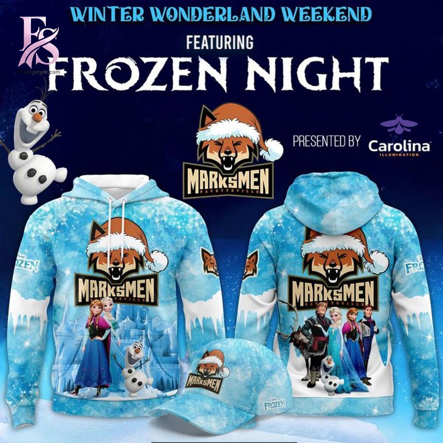 Clean, modern, and ready to use - the Fayetteville Marksmen Frozen Night Hoodie.