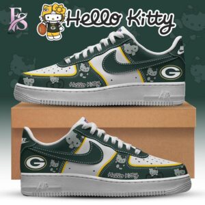 Fashion product showcasing a modern and stylish design suitable for everyday wear Green Bay Packers 2026 Hello Kitty Nike Air Force 1 1