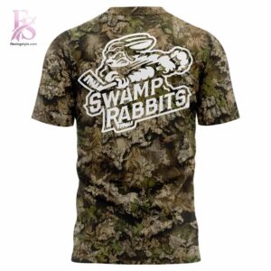 Visual preview of Greenville Swamp Rabbits 2026 Conservation Night T shirt 3 suitable for online shopping.