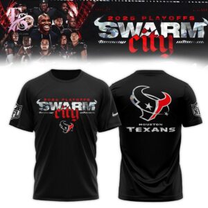The Houston Texans 2025 NFL Playoffs S W A R M City Hoodie 2 is made to feel good and look good.