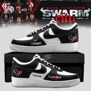 Comfortable and fashionable clothing item ideal for street style in Houston Texans 2025 NFL Playoffs S W A R M City Nike Air Force 1 1