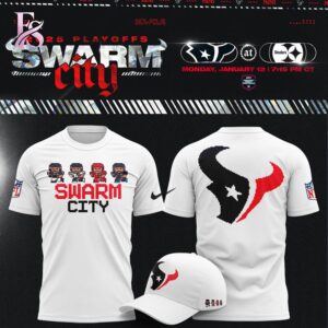 Unisex fashion apparel with modern streetwear design with theHouston Texans Swarm City Hoodie 3