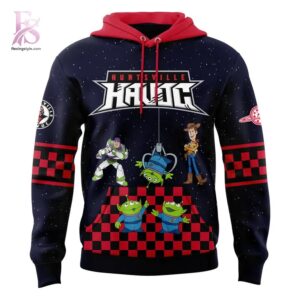 Clean, modern, and ready to use - the Huntsville Havoc Toys Story Hoodie.