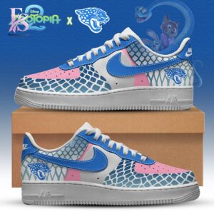 The Jacksonville Jaguars x Zootopia Air Force Shoes shown with a modern and casual look.