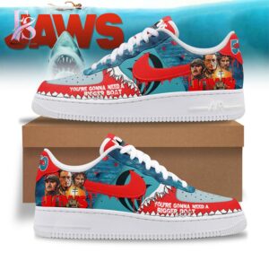 Clean, modern, and ready to use - the Jaws You Gonna Need A Bigger Boat Air Force Shoes.