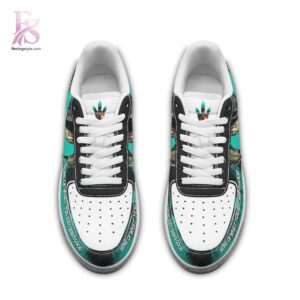 The Jurassic World Air Force Shoes shown with a modern and casual look.