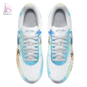 The Kenny Chesney No Shoes No Shirt Nike Air Force is ready for casual and active days.