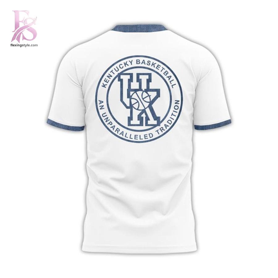 The Kentucky Wildcats Throwback Denim Uniform T Shirt shown with a modern and casual look.