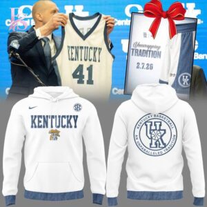 The Kentucky Wildcats Throwback Denim Uniform T Shirt shown with a modern and casual look.