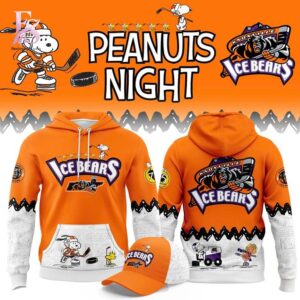A simple choice for everyday fashion: Knoxville Ice Bears PEANUTS NIGHT 2026 Hoodie 1.