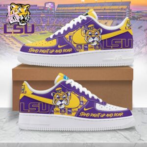 A relaxed style option, the LSU Tigers Air Force Shoes fits many outfits.