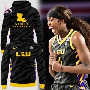 Fashion product showcasing a modern and stylish design suitable for everyday wear LSU Tigers Women s Basketball Hoodie 1