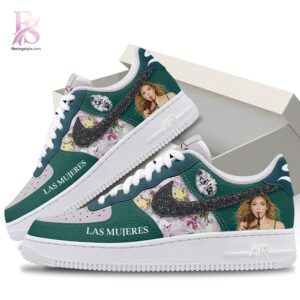 Visual preview of Las Mujeres Ya No Lloran Shakira Air Force Shoes 2 suitable for online shopping.