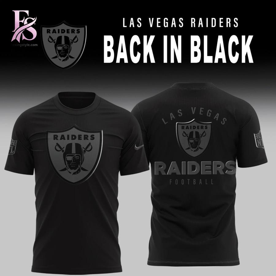 Easy to wear, the Las Vegas Raiders 2026 Back In Black Shirt 1 fits everyday outfits.