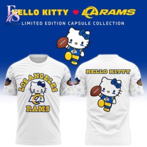 Casual and fashionable outfit suitable for all seasons Los Angeles Rams 2026 Hello Kitty Hoodie 4.