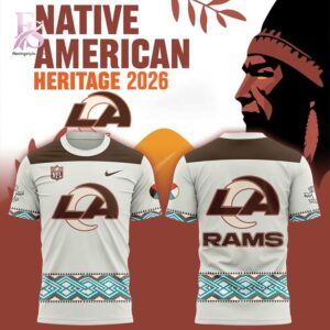 A simple choice for everyday fashion: Los Angeles Rams Native American Heritage Night 2026 Hoodie 3.