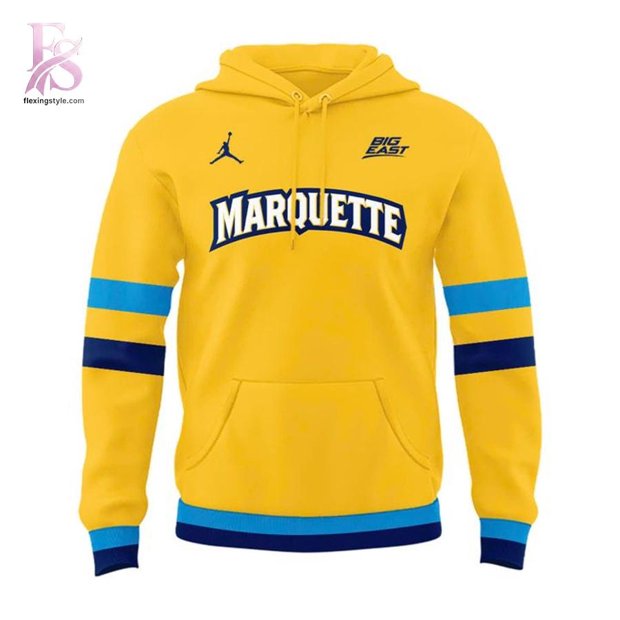 The Marquette Golden Eagles Basketball the Retros Uniform Hoodie 2 combines ease, comfort, and a timeless everyday style.