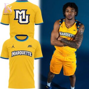 The Marquette Golden Eagles Basketball the Retros Uniform Hoodie 4 combines ease, comfort, and a timeless everyday style.