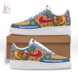 Merry Scoobymas Scooby Doo Christmas Air Force Shoes modern fashion apparel with clean design and premium fabric