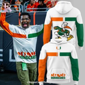 Visual preview of Miami Hurricanes x Michael Irvin Hoodie 1 suitable for online shopping.