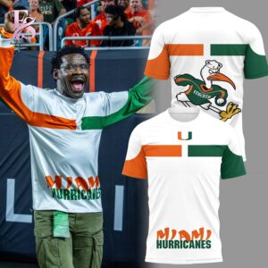 Visual preview of Miami Hurricanes x Michael Irvin Hoodie 3 suitable for online shopping.