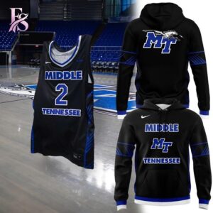The Middle Tennessee Basketball Dark Mode Uniform Hoodie 1 keeps your look clean and comfortable.