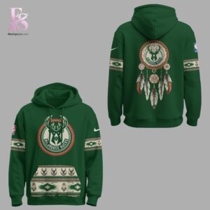 The Milwaukee Bucks American Native Heritage Hoodie is ready for casual and active days.
