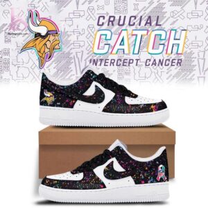The Minnesota Vikings 2025 Crucial Catch Air Force Shoes 1 keeps your look clean and comfortable.