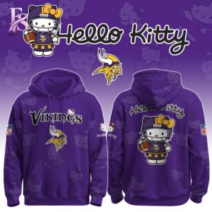 Easy to wear, the Minnesota Vikings Hello Kitty 2026 Hoodie 1 fits everyday outfits.