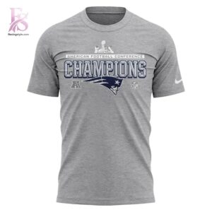 A simple choice for everyday fashion: New England Patriots 2025 2026 AFC Championship T Shirt 2.