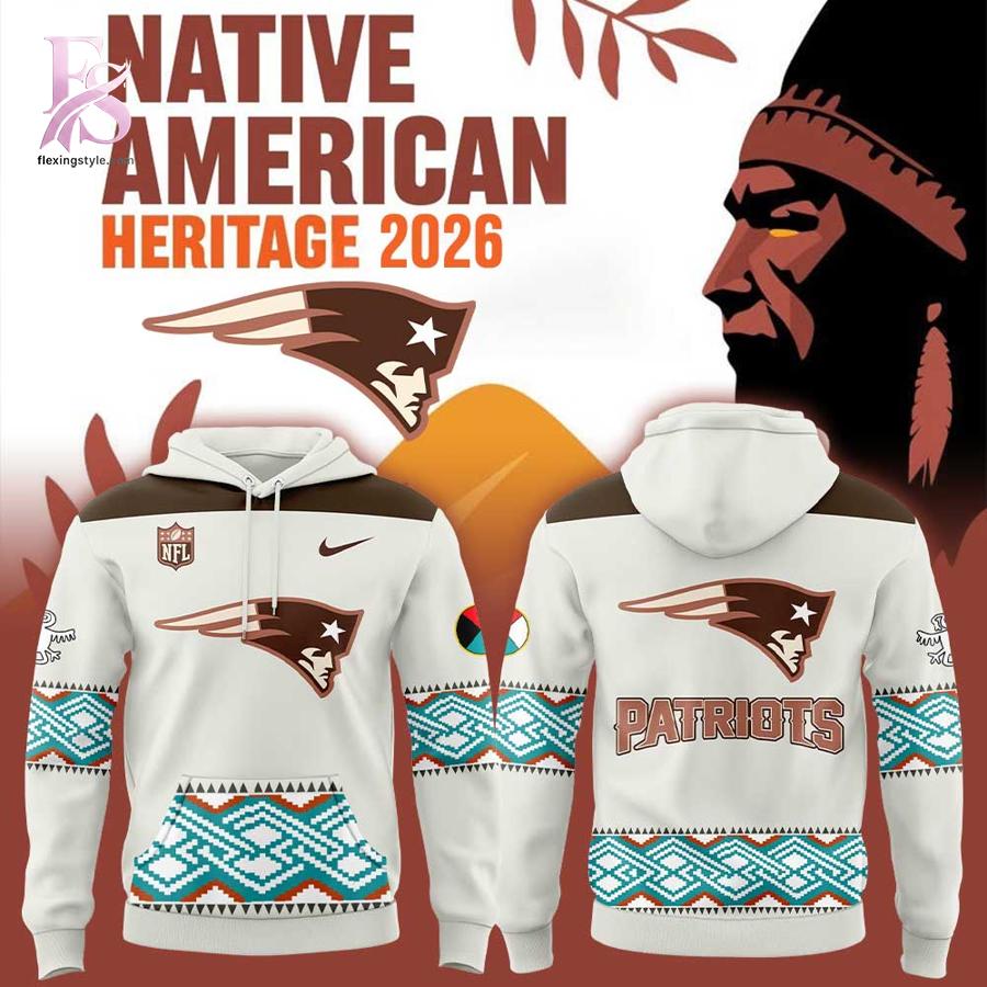 A simple choice for everyday fashion: New England Patriots Native American Heritage Night 2026 Hoodie 1.