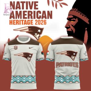 A simple choice for everyday fashion: New England Patriots Native American Heritage Night 2026 Hoodie 3.