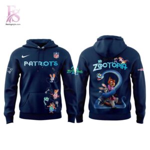 A simple choice for everyday fashion: New England Patriots Zootopia 2 Hoodie 2.